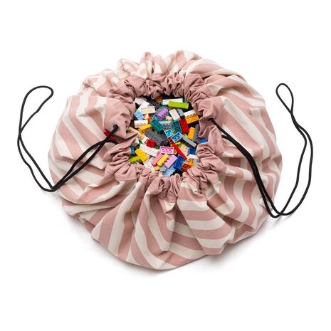 Play & Go Opbergzak | New Pink Stripes Play & Go Opbergzak | New Pink Stripes