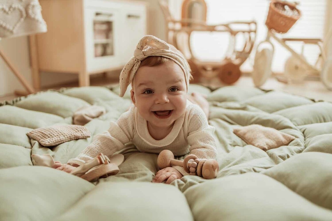 Play & Go Babymat Bloom | Meadow Green Play & Go Babymat Bloom | Meadow Green