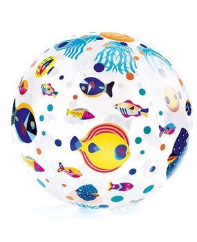 Djeco Opblaasbare Bal Vissen 35 cm