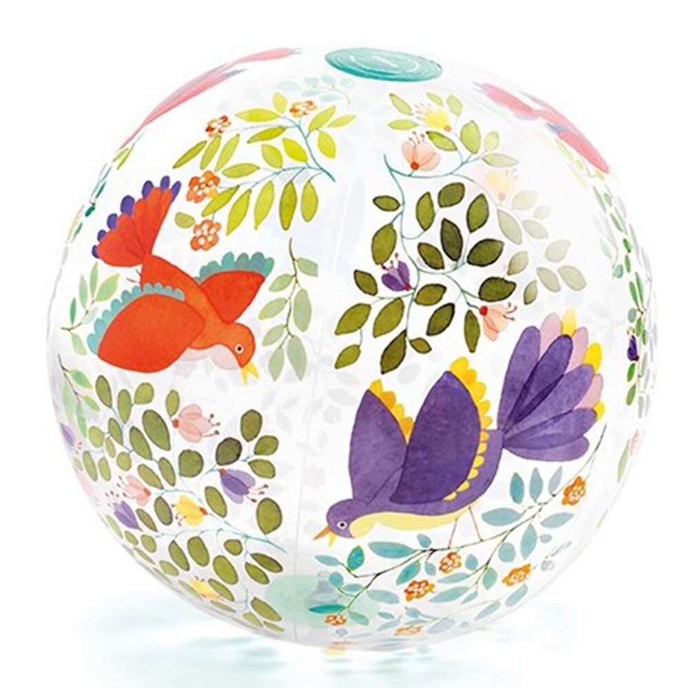 Djeco Opblaasbare Bal Vogels 35 cm Djeco Opblaasbare Bal Vogels 35 cm