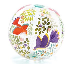 Djeco Opblaasbare Bal Vogels 35 cm Djeco Opblaasbare Bal Vogels 35 cm