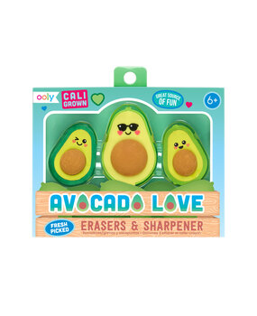 OOLY Gummetjes en Puntenslijper Avocado