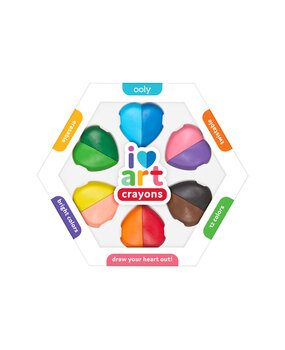 OOLY I Heart Art Hartvormige Kleurpotloden OOLY I Heart Art Hartvormige Kleurpotloden
