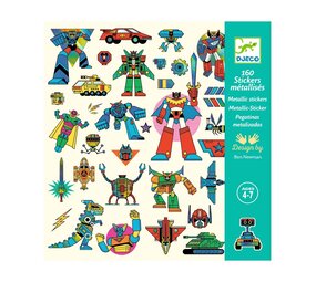 Djeco Djeco Stickers Robots | 160 stuks Djeco Djeco Stickers Robots | 160 stuks