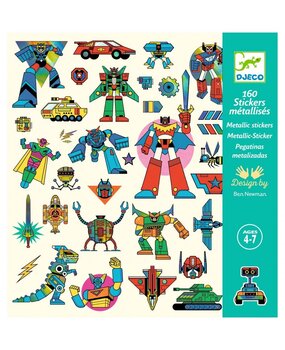 Djeco Djeco Stickers Robots | 160 stuks Djeco Djeco Stickers Robots | 160 stuks