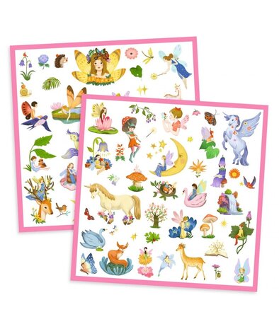 Djeco Stickers Fantasy | 160 stuks Djeco Stickers Fantasy | 160 stuks