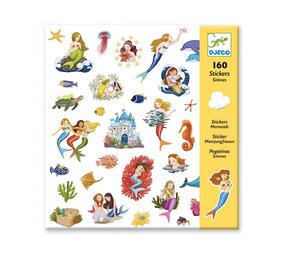 Djeco Stickers Zeemeerminnen  | 160 stuks Djeco Stickers Zeemeerminnen  | 160 stuks