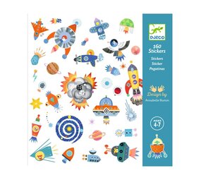 Djeco Stickers Ruimte  | 160 stuks Djeco Stickers Ruimte  | 160 stuks