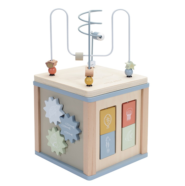 Houten Activiteitenkubus Ocean Houten Activiteitenkubus Ocean
