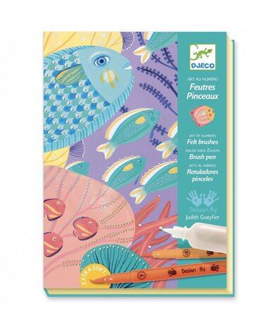 Djeco Verfstiften Kleuren op Nummer | Under the Sea Djeco Verfstiften Kleuren op Nummer | Under the Sea