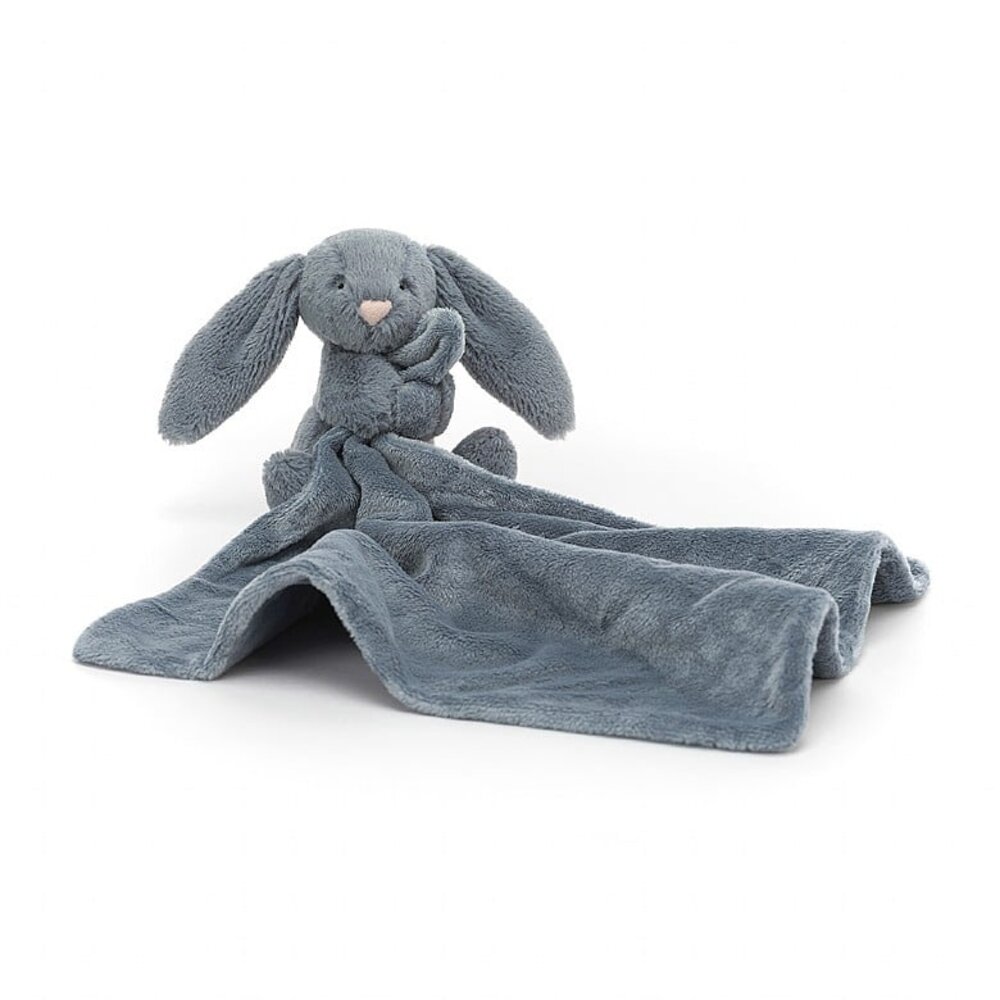 Jellycat Knuffeldoek Bashful Dusky Blue Bunny Soother Jellycat Knuffeldoek Bashful Dusky Blue Bunny Soother