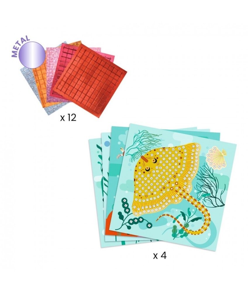 Djeco Mozaïek Kunst met een nummer | Caribbean