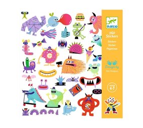 Djeco Stickers Monsters  | 160 stuks Djeco Stickers Monsters  | 160 stuks