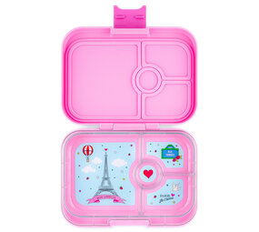 Yumbox Yumbox Panino 4 vakken Fifi Pink / Paris je t'aime tray Yumbox Yumbox Panino 4 vakken Fifi Pink / Paris je t'aime tray