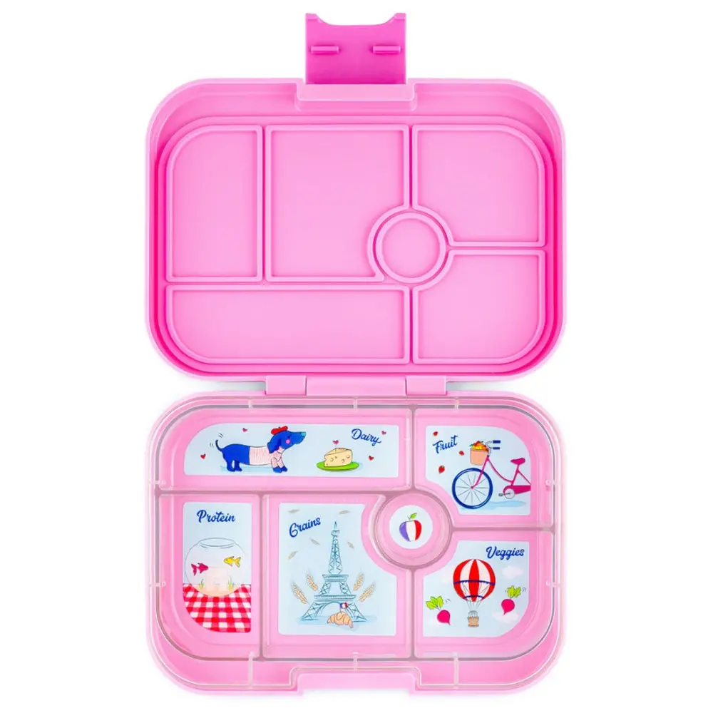 Yumbox Yumbox Original 6-vakken Fifi Pink / Paris Tray Yumbox Yumbox Original 6-vakken Fifi Pink / Paris Tray