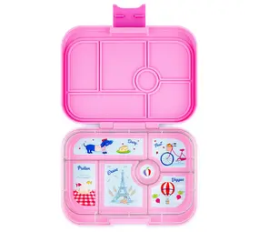 Yumbox Yumbox Original 6-vakken Fifi Pink / Paris Tray Yumbox Yumbox Original 6-vakken Fifi Pink / Paris Tray