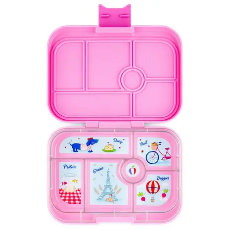 Yumbox Yumbox Original 6-vakken Fifi Pink / Paris Tray Yumbox Yumbox Original 6-vakken Fifi Pink / Paris Tray