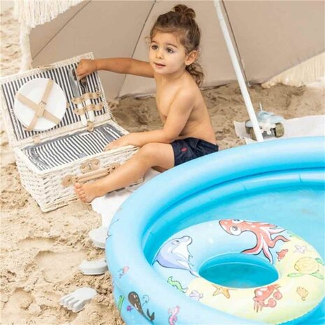Swim Essentials Playpoolset Zeedieren rond 120 cm Swim Essentials Playpoolset Zeedieren rond 120 cm