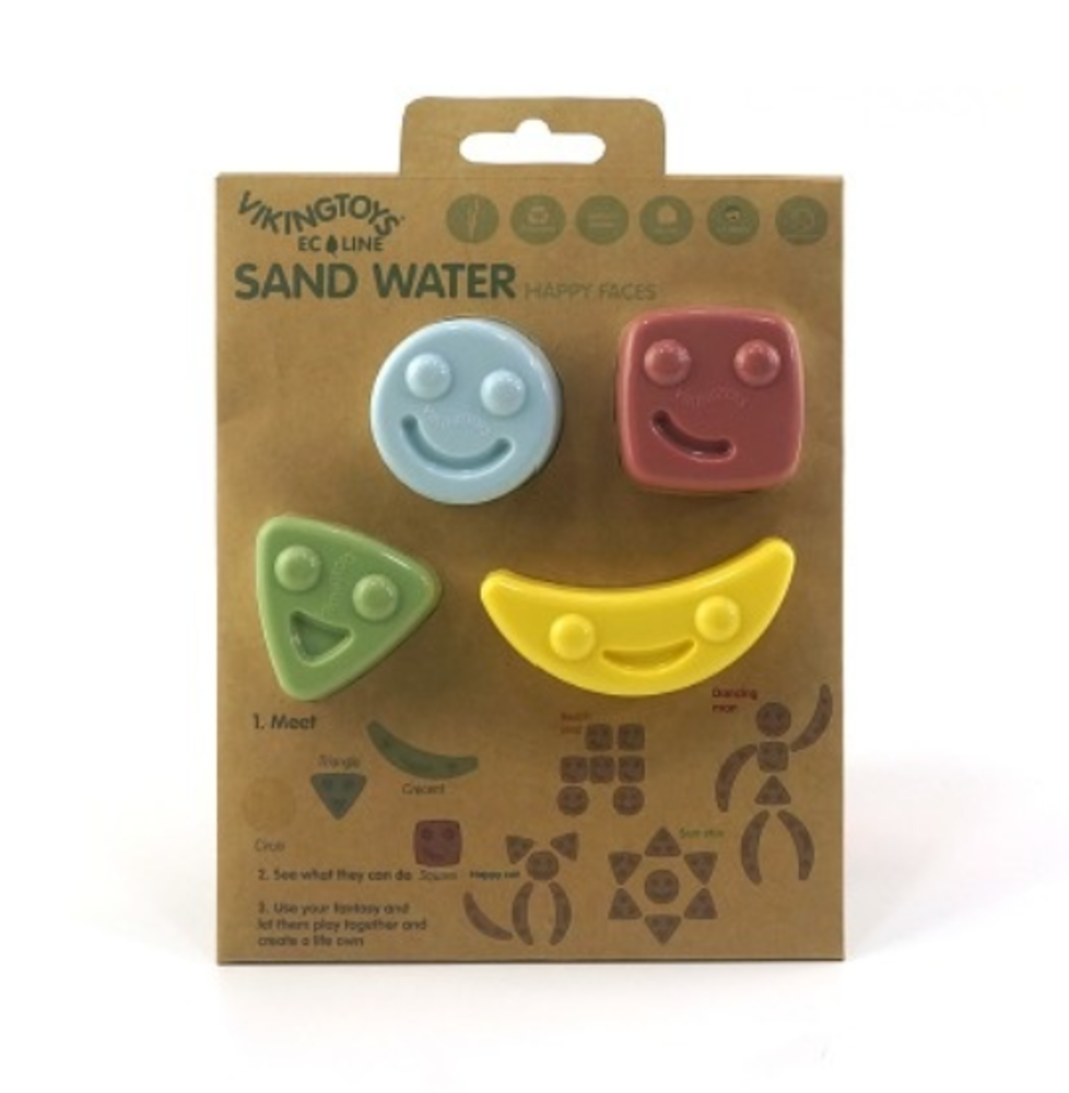 Viking Toys Ecoline Zandvormpjes Vrolijke gezichten Viking Toys Ecoline Zandvormpjes Vrolijke gezichten