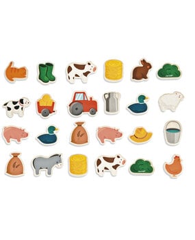 Janod Magneten Boerderij 24 stuks