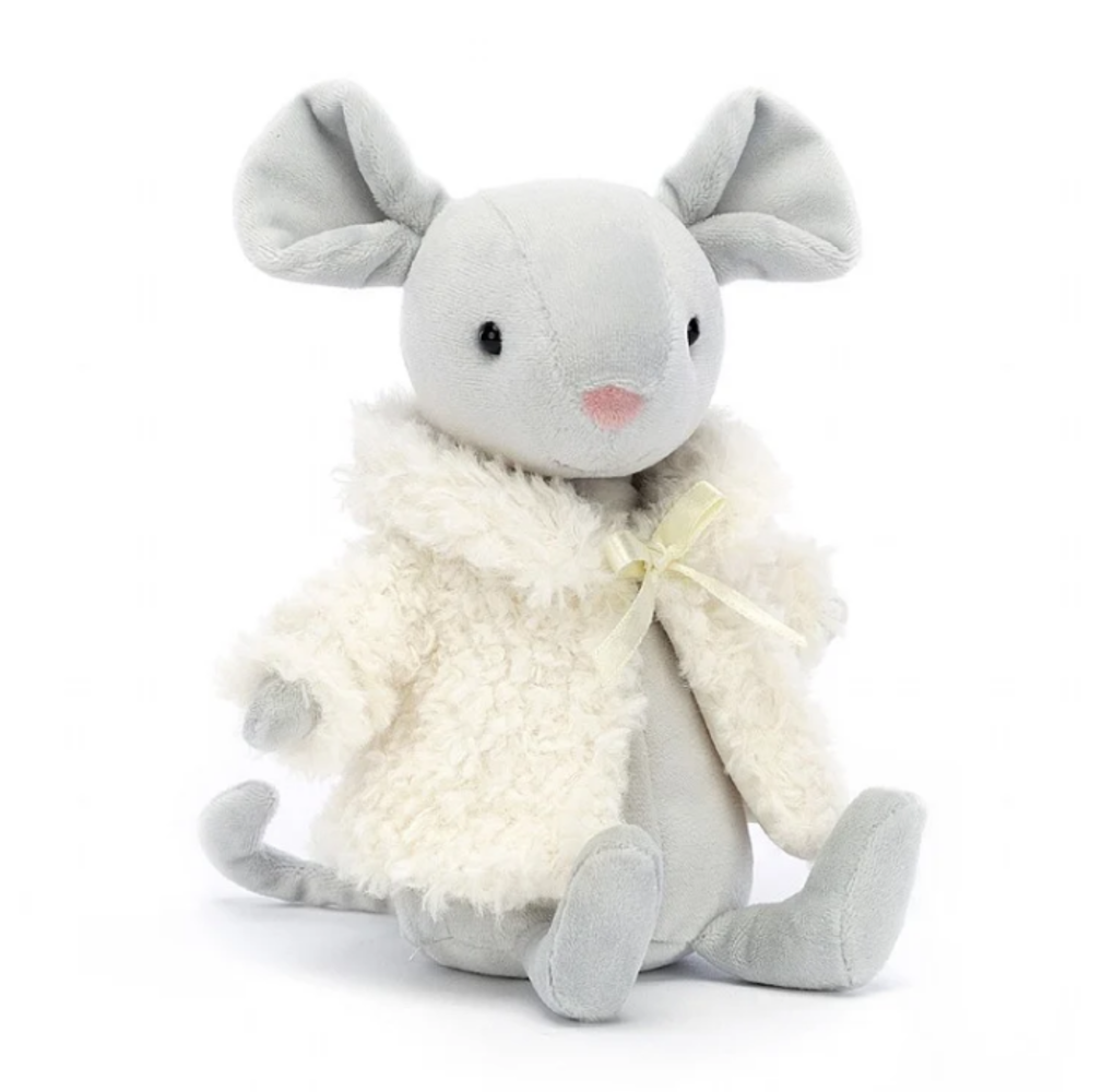 Jellycat Knuffel Muis Comfy Coat Mouse Jellycat Knuffel Muis Comfy Coat Mouse