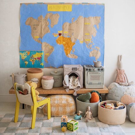 Lorena Canals Keukentegels Blue Sage Wasbaar Vloerkleed 120 x 160 cm Lorena Canals Keukentegels Blue Sage Wasbaar Vloerkleed 120 x 160 cm