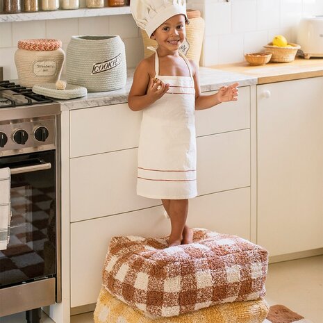 Lorena Canals Poef Vichy Toffee Lorena Canals Poef Vichy Toffee