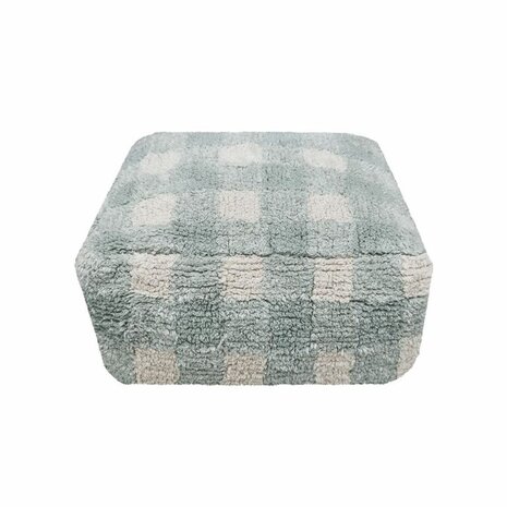 Lorena Canals Poef Vichy Blue Sage Lorena Canals Poef Vichy Blue Sage