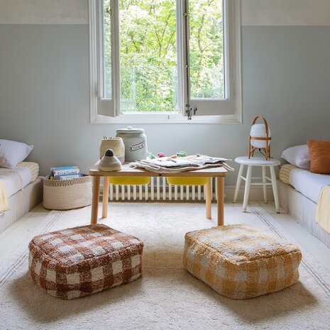 Lorena Canals Poef Vichy Honey Lorena Canals Poef Vichy Honey