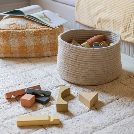 Lorena Canals Poef Vichy Honey Lorena Canals Poef Vichy Honey