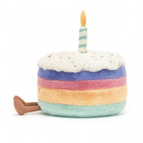 Jellycat Amuseable Rainbow Birthday Cake Jellycat Amuseable Rainbow Birthday Cake