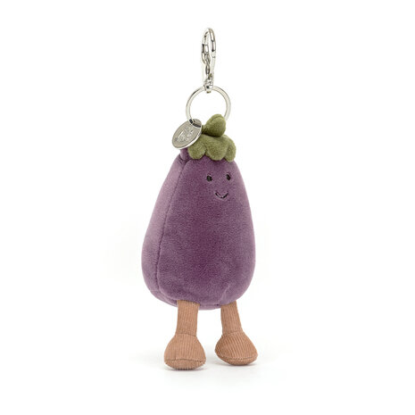 Jellycat Sleutelhanger Vivacious Aubergine Bag Charm Jellycat Sleutelhanger Vivacious Aubergine Bag Charm