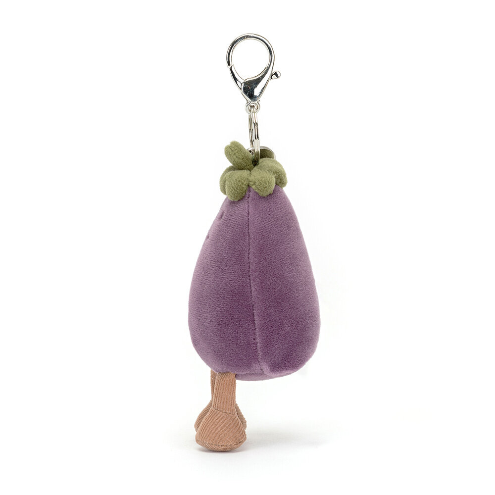 Jellycat Sleutelhanger Vivacious Aubergine Bag Charm Jellycat Sleutelhanger Vivacious Aubergine Bag Charm