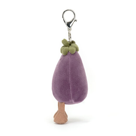 Jellycat Sleutelhanger Vivacious Aubergine Bag Charm Jellycat Sleutelhanger Vivacious Aubergine Bag Charm