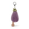 Jellycat Sleutelhanger Vivacious Aubergine Bag Charm Jellycat Sleutelhanger Vivacious Aubergine Bag Charm