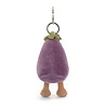 Jellycat Sleutelhanger Vivacious Aubergine Bag Charm Jellycat Sleutelhanger Vivacious Aubergine Bag Charm