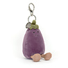 Jellycat Sleutelhanger Vivacious Aubergine Bag Charm Jellycat Sleutelhanger Vivacious Aubergine Bag Charm