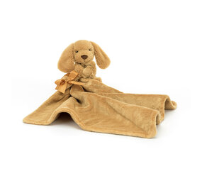 Jellycat Bashful Toffee Puppy Soother Knuffeldoek Jellycat Bashful Toffee Puppy Soother Knuffeldoek