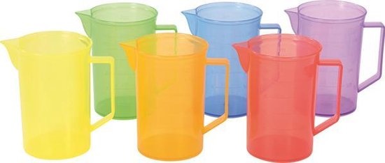 Transparante maatbeker set van 6 afbeelding