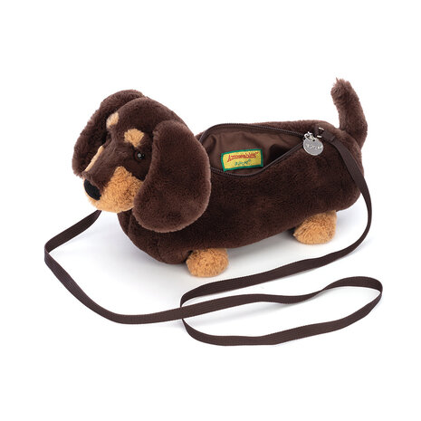 Jellycat Otto Sausage Dog Bag Tasje Jellycat Otto Sausage Dog Bag Tasje