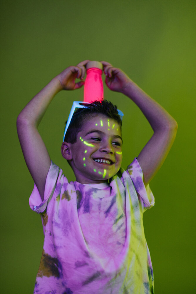 Petit Boum Float Bottle Fluor Roze Petit Boum Float Bottle Fluor Roze