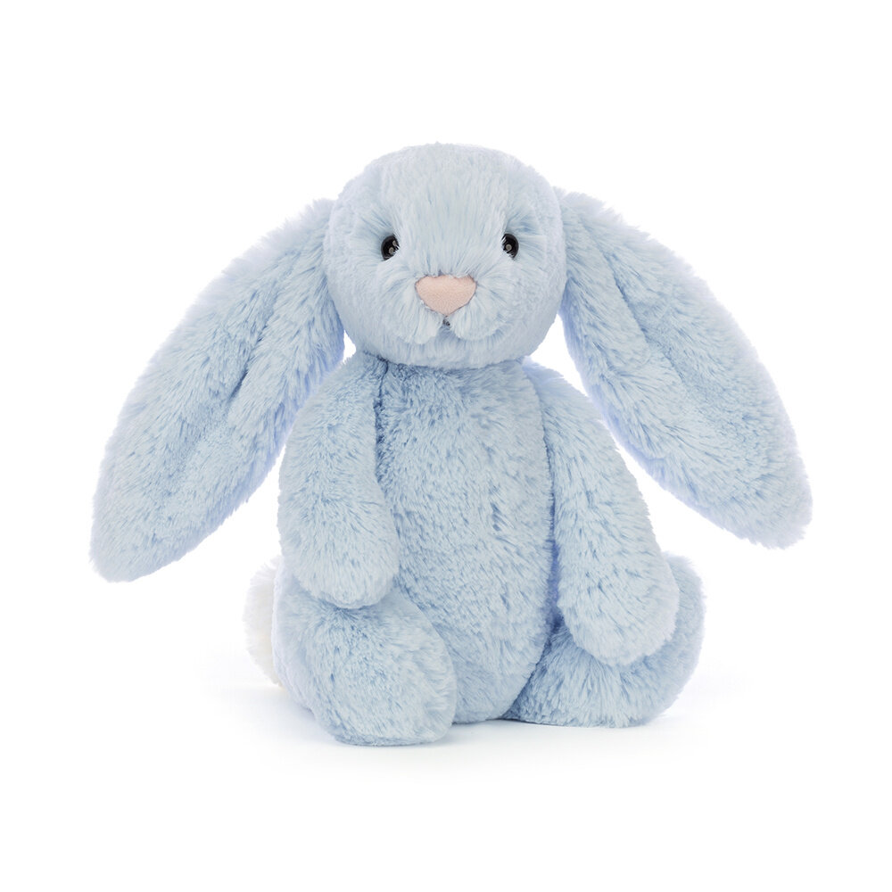 Jellycat Knuffel Bashful Blue Bunny Original Jellycat Knuffel Bashful Blue Bunny Original