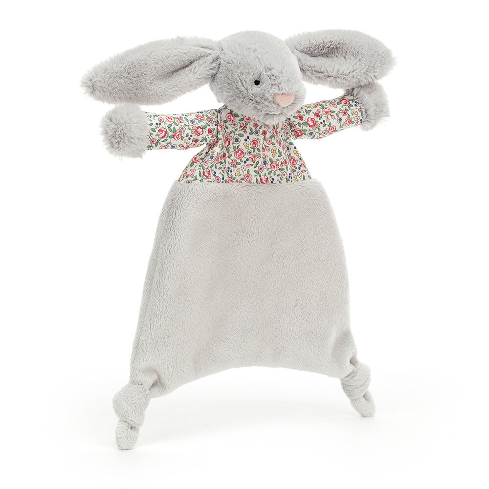 Jellycat Blossom Silver Bunny Comforter Jellycat Blossom Silver Bunny Comforter