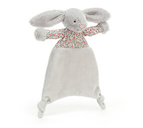 Jellycat Blossom Silver Bunny Comforter Jellycat Blossom Silver Bunny Comforter