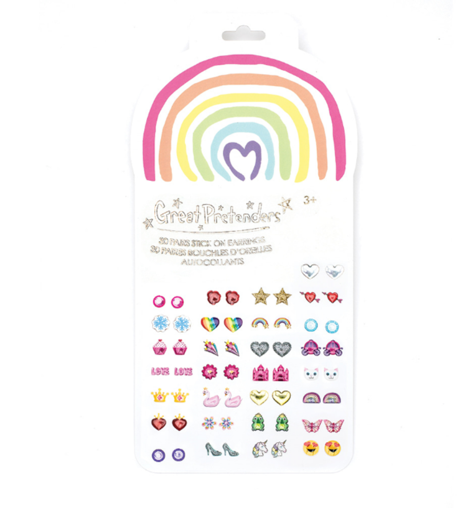 Great Pretenders Plakoorbellen Stick on Earrings Regenboog Great Pretenders Plakoorbellen Stick on Earrings Regenboog