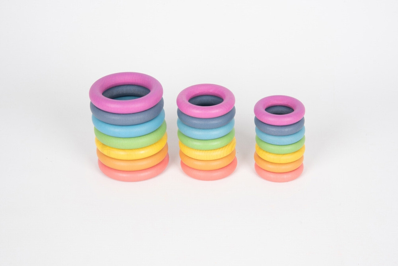 TickiT Houten Ringen Regenboog TickiT Houten Ringen Regenboog