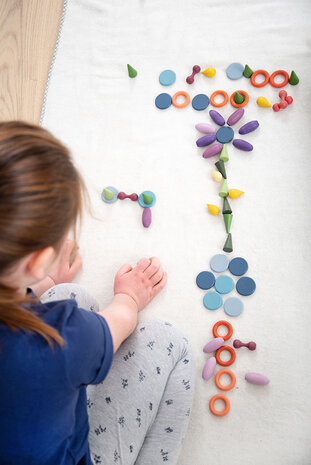 TickiT Loose Parts in houten Sorteerbak met Deksel TickiT Loose Parts in houten Sorteerbak met Deksel