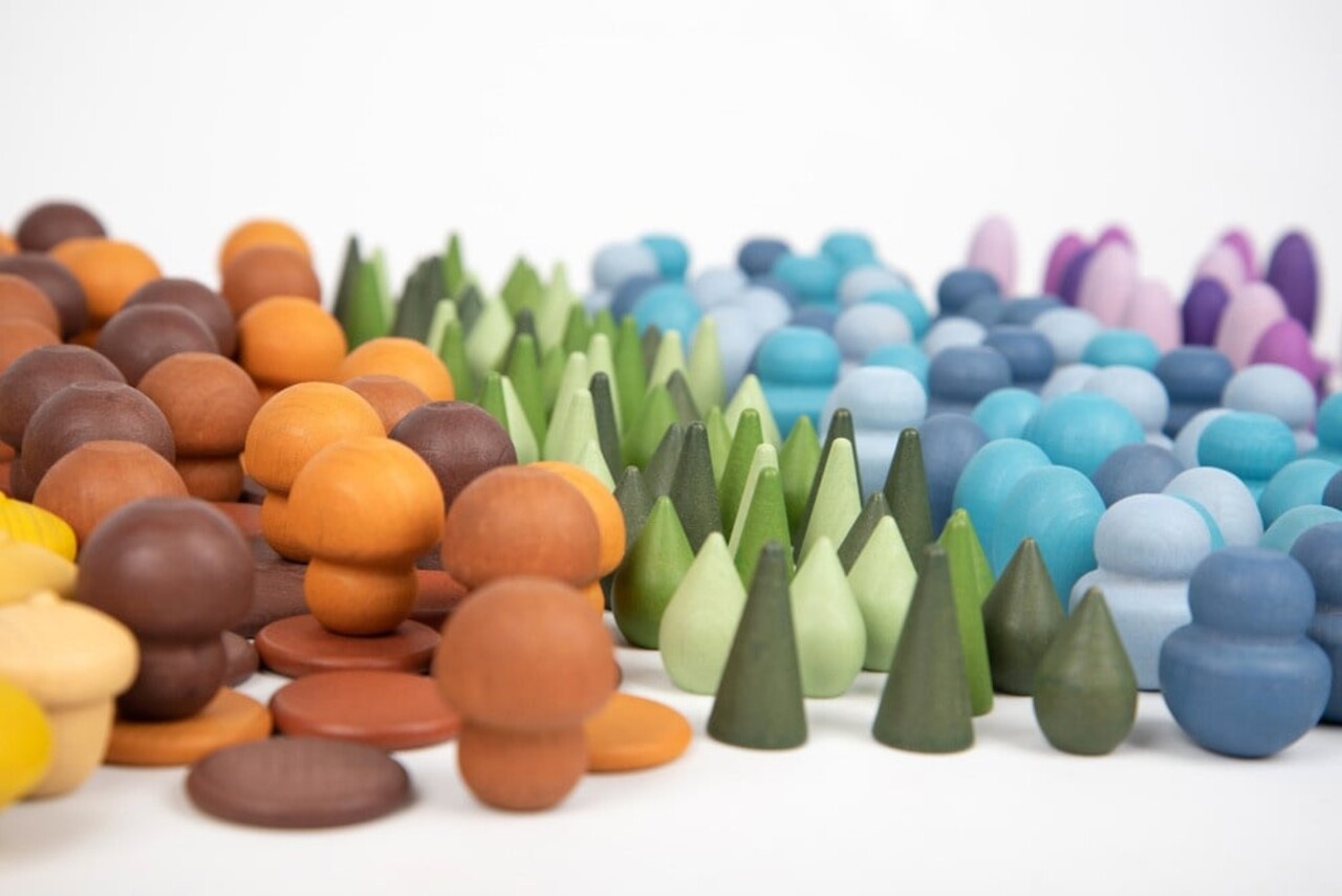 TickiT Loose Parts Wooden Treasures Houten Druppels TickiT Loose Parts Wooden Treasures Houten Druppels