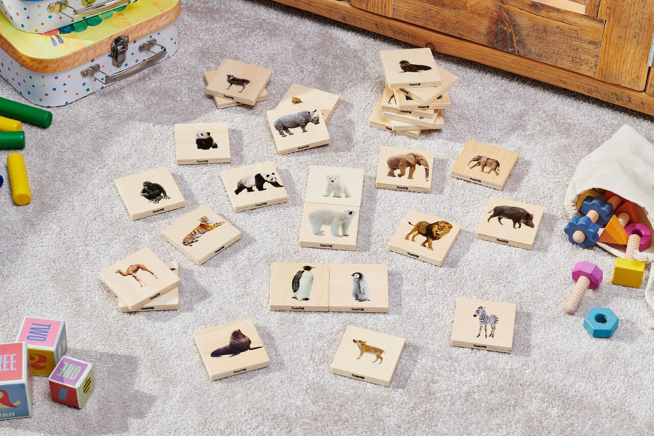 TickiT Houten Memory Wilde Dieren
