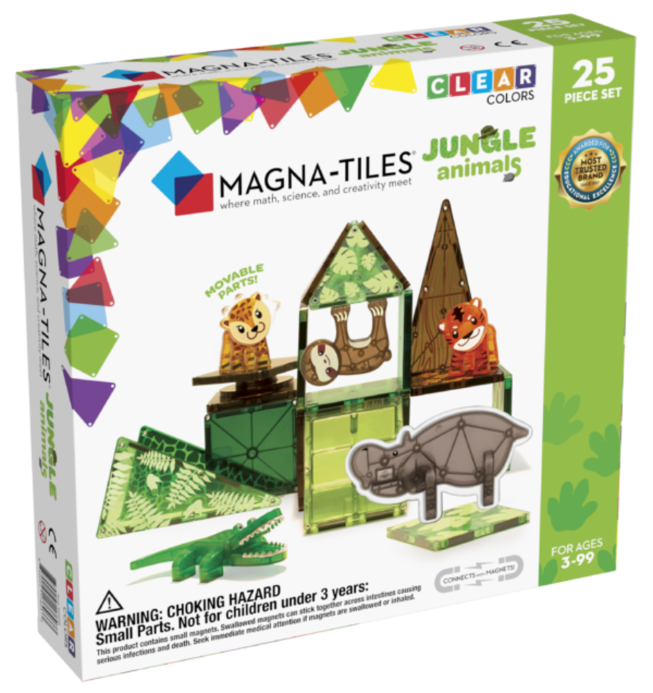 Magna Tiles Jungle Animals 25 stuks Magna Tiles Jungle Animals 25 stuks